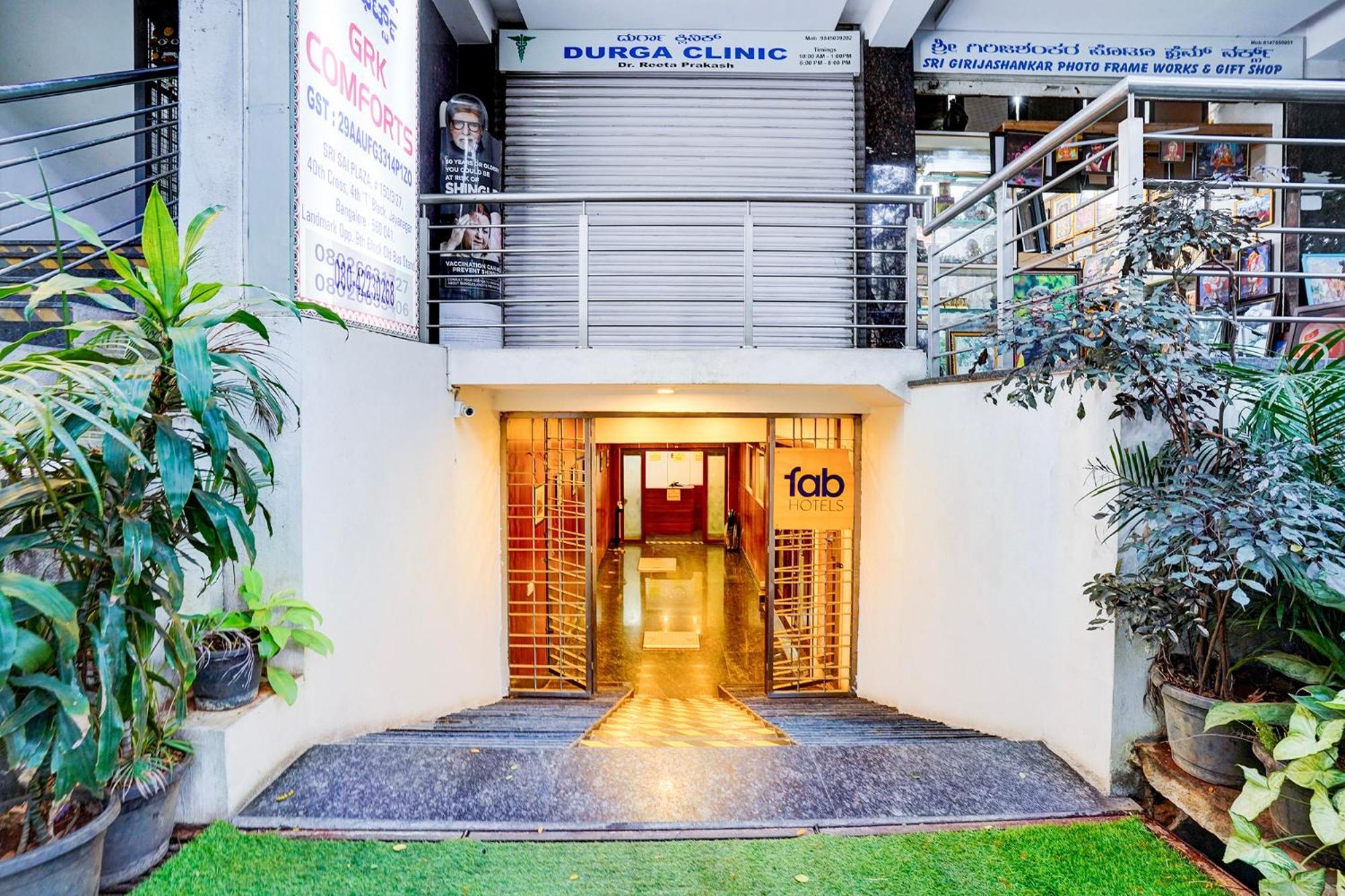 Fabhotel Grk Comforts - Jayanagar Bangalore Eksteriør billede